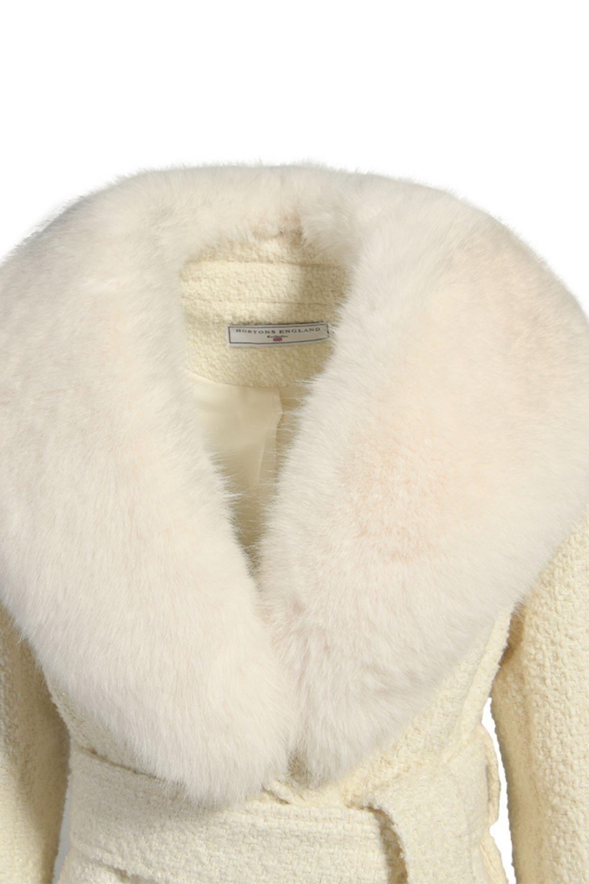 Mayfair Cashmere Coat White Tweed