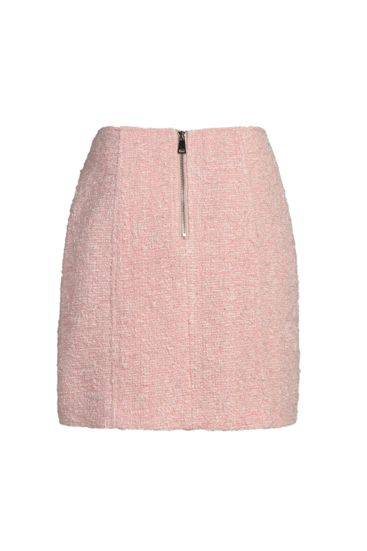 Boucle Tailored Skirt Pink