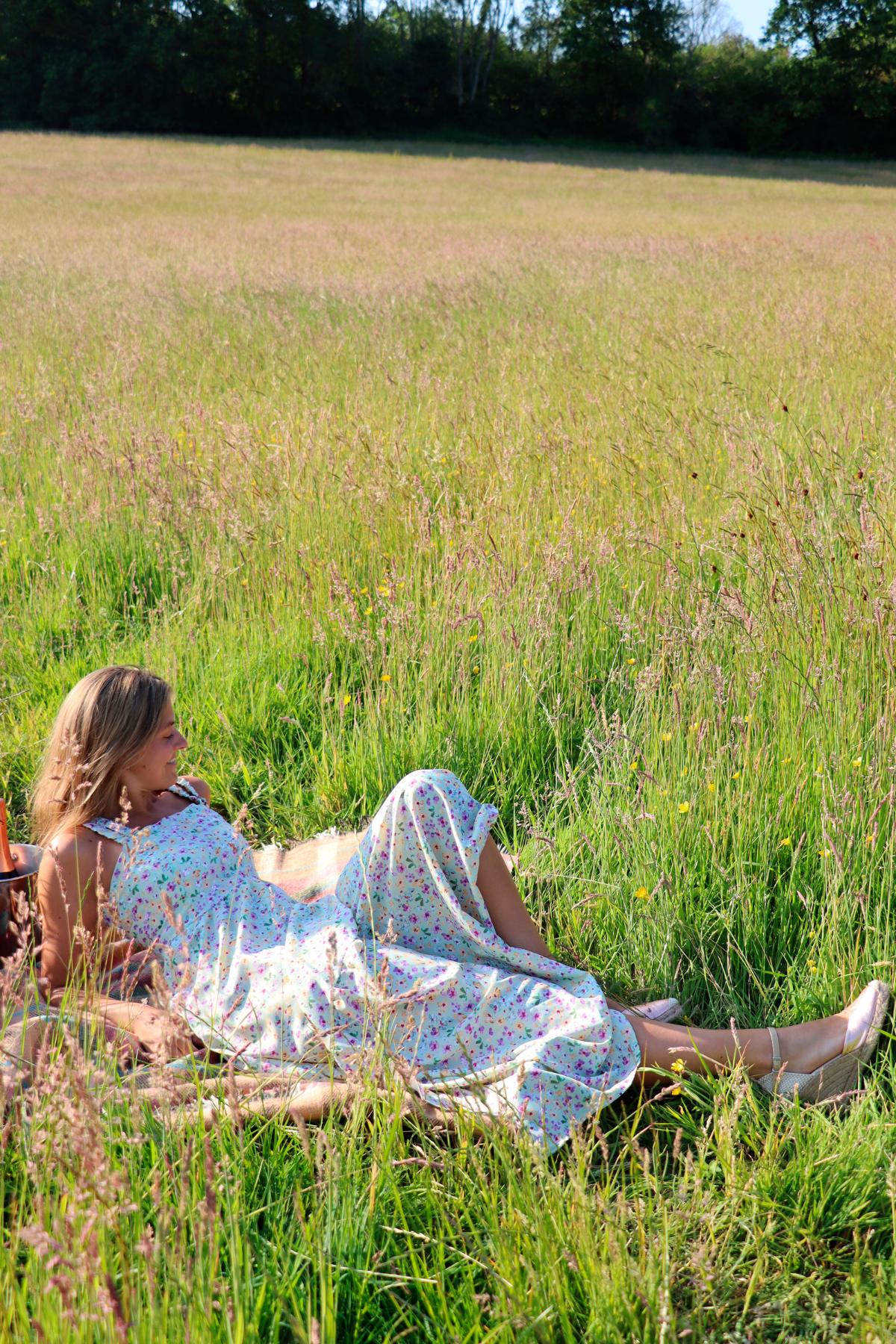 Floral Double Strap Maxi Dress - Multicoloured