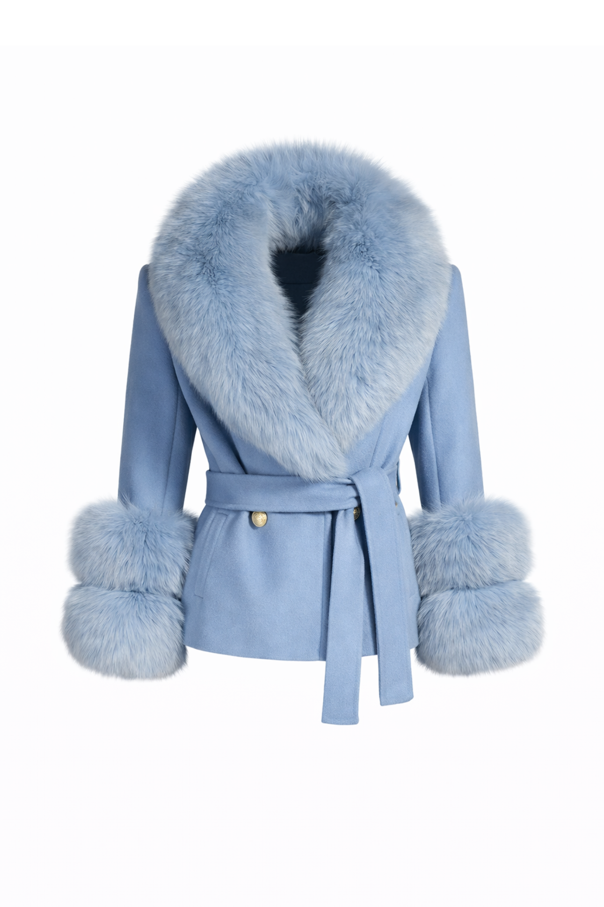 Chelsea Cashmere Jacket Powder Blue
