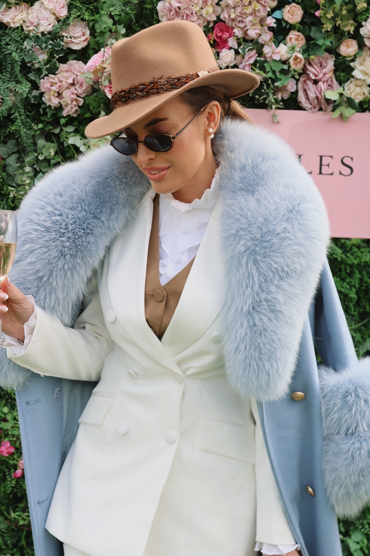 Mayfair Cashmere Coat Powder Blue