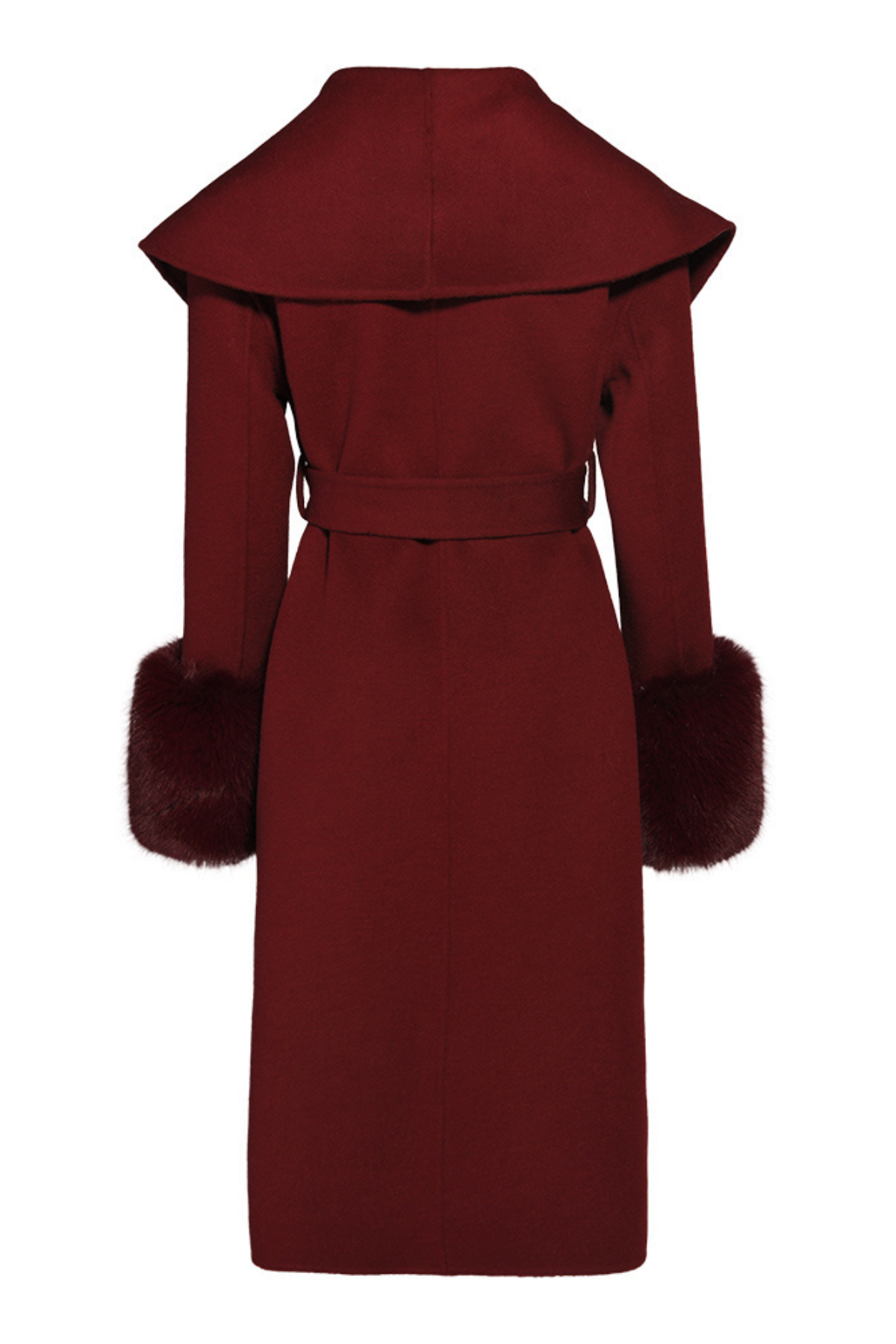 Belmont Cashmere Coat Burgundy