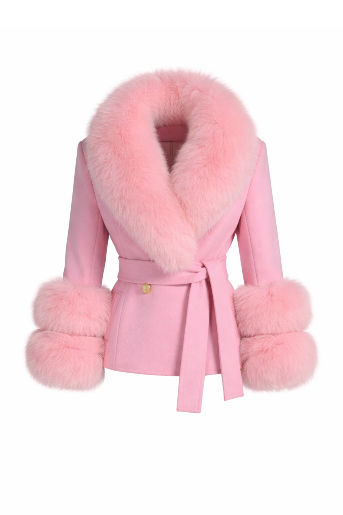 Chelsea Cashmere Jacket Powder Pink