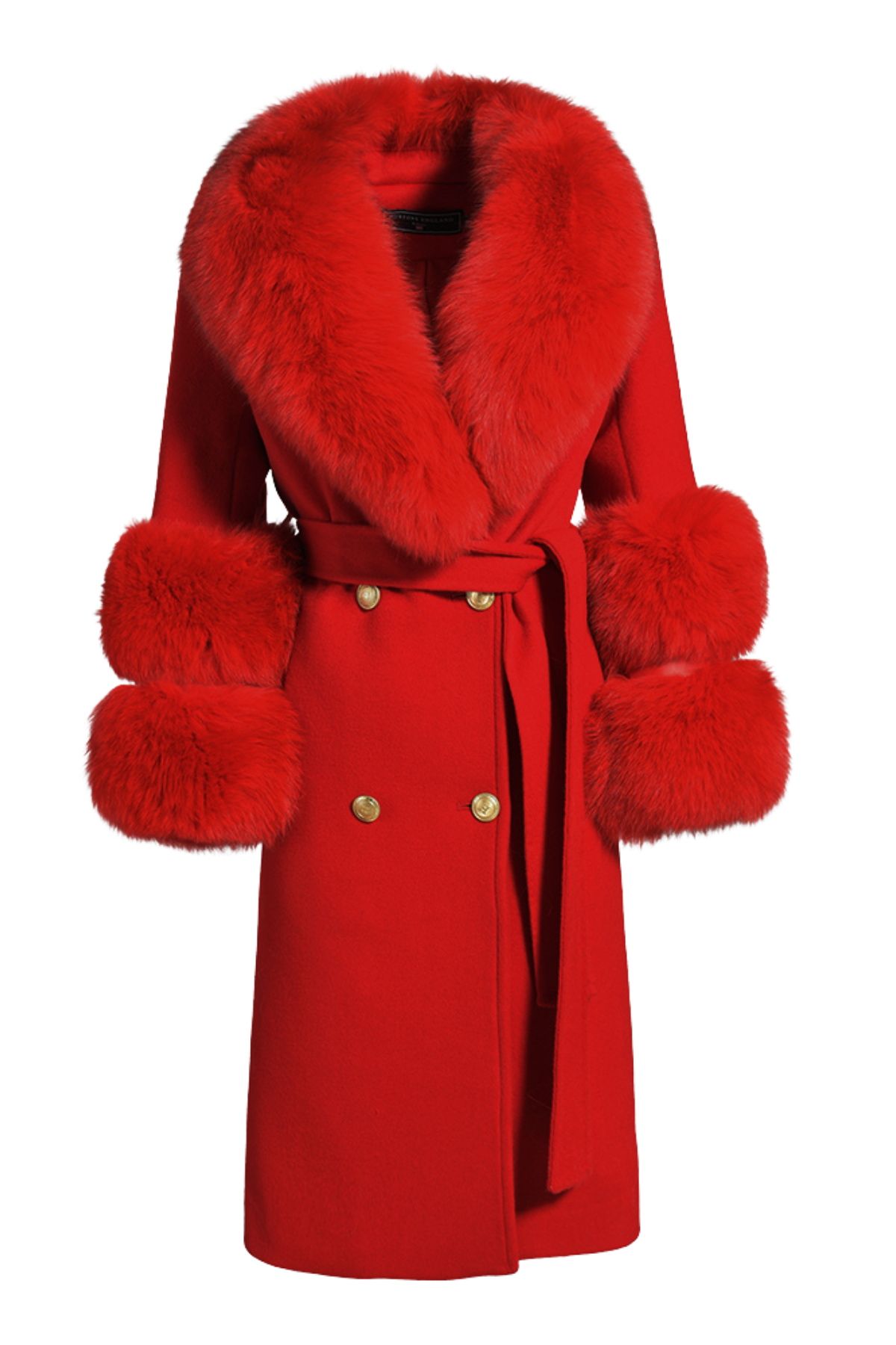 Belgravia Cashmere Coat Big Apple Red