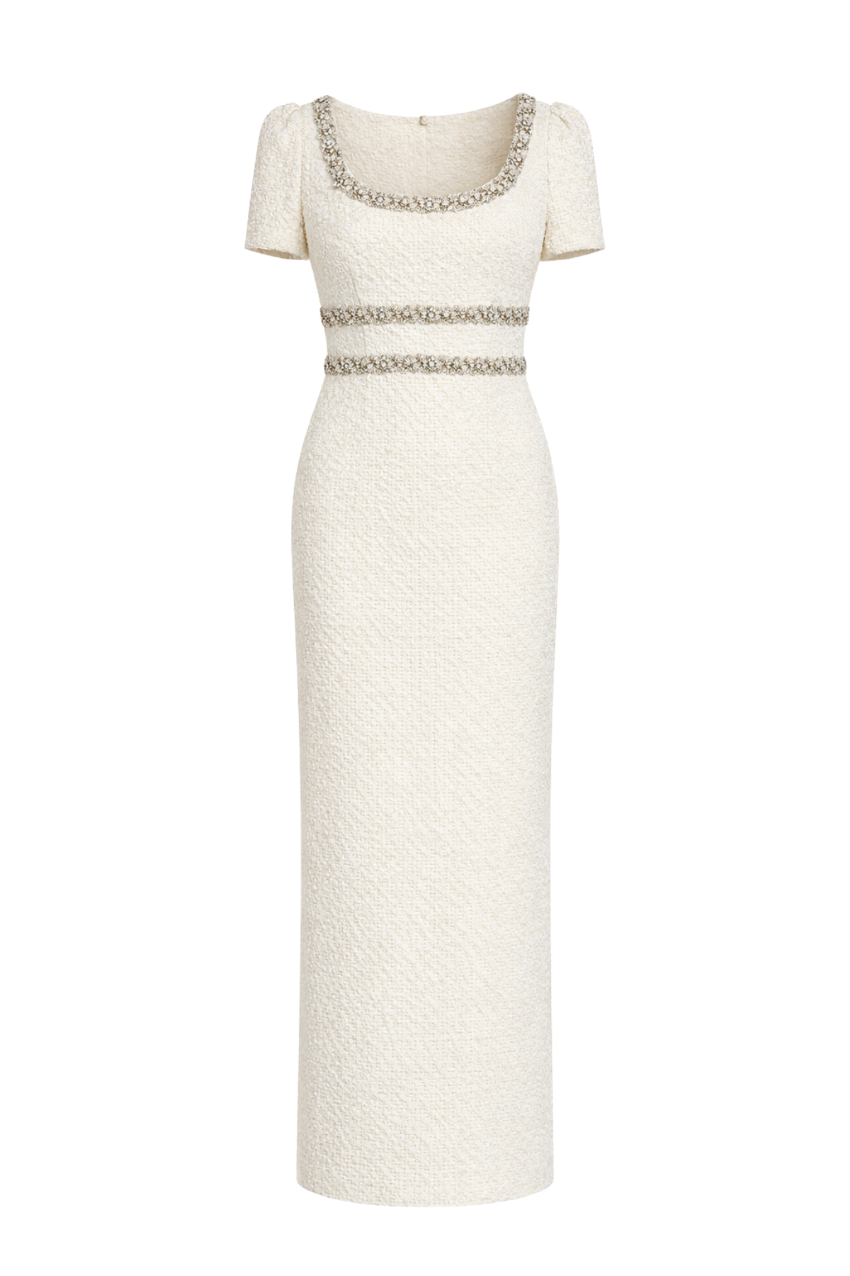Isabelle Ivory Embellished Dress