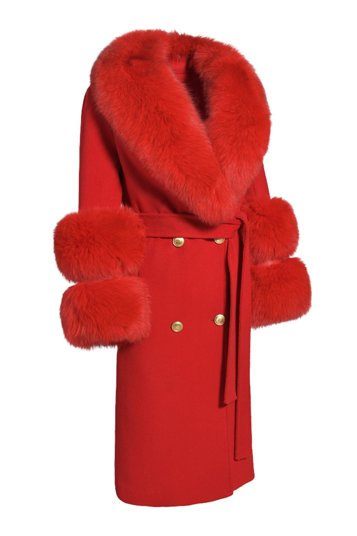Belgravia Cashmere Coat Big Apple Red