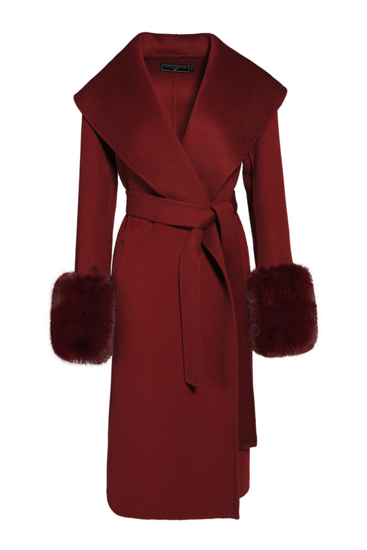 Belmont Cashmere Coat Burgundy