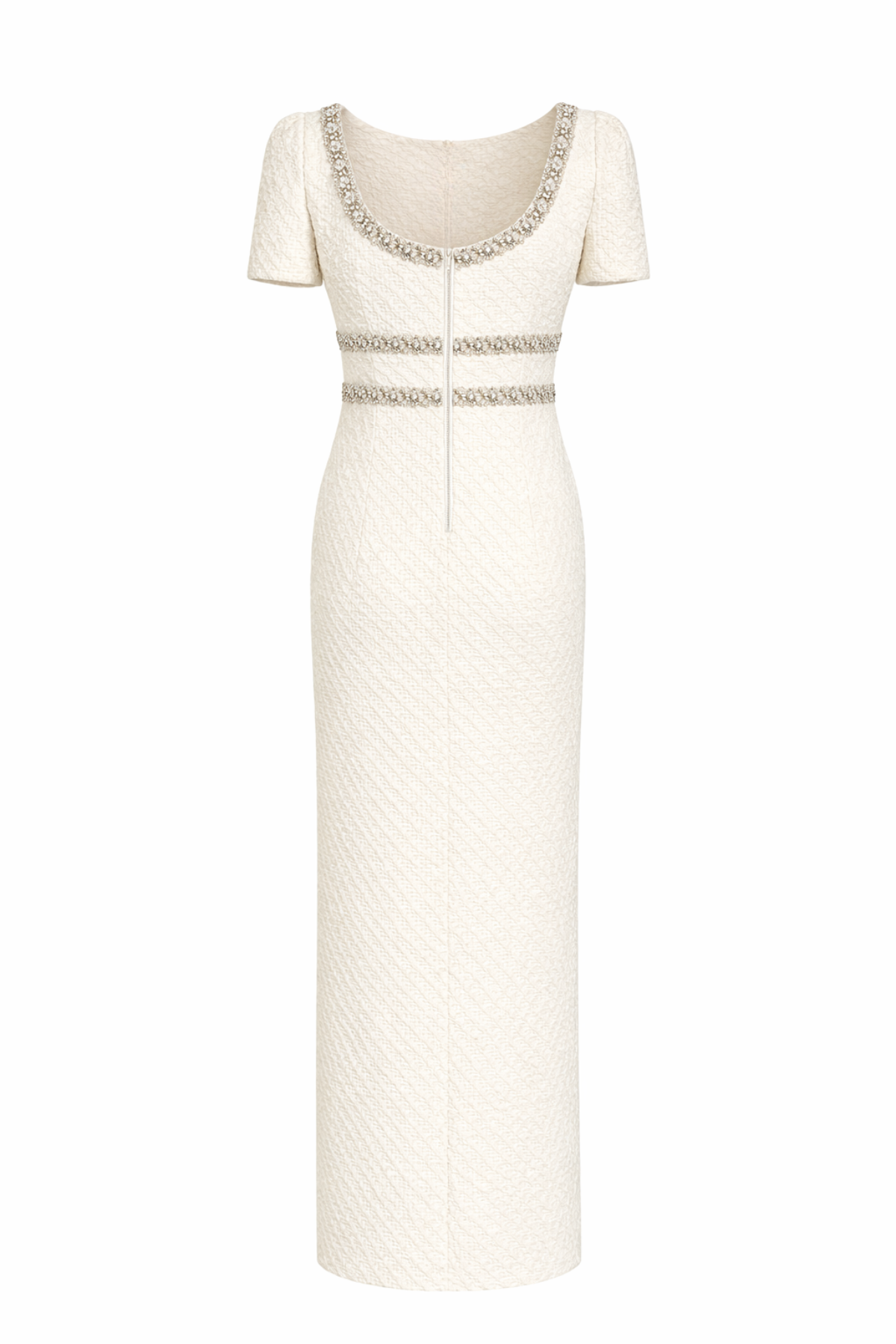 Isabelle Ivory Embellished Dress