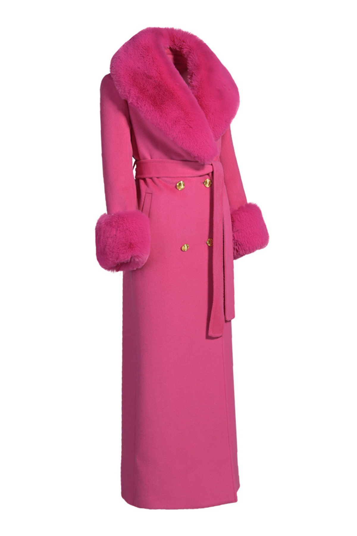 Richmond Cashmere Coat Hot Pink