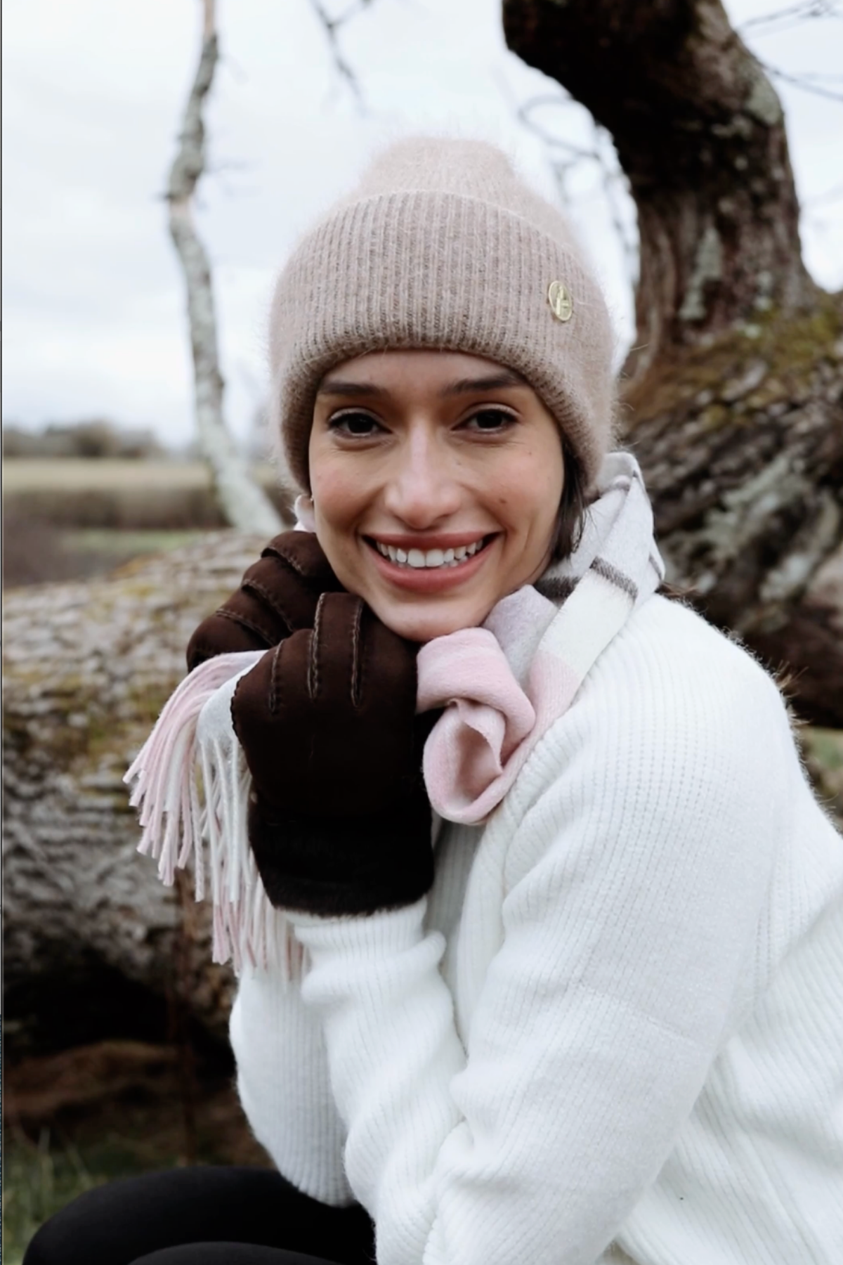Mohair Fawn Beanie