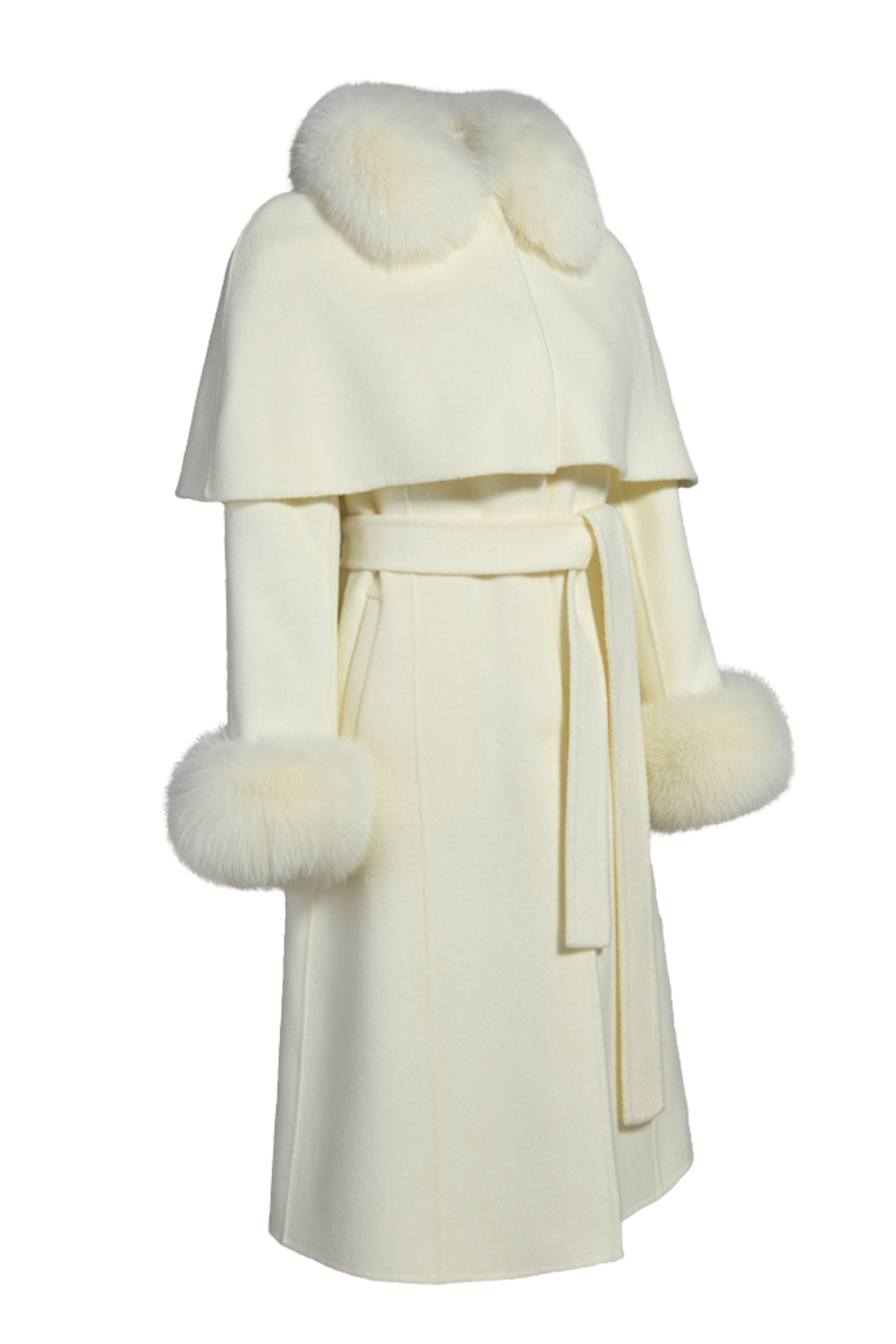 Vivienne Cashmere Coat Ivory