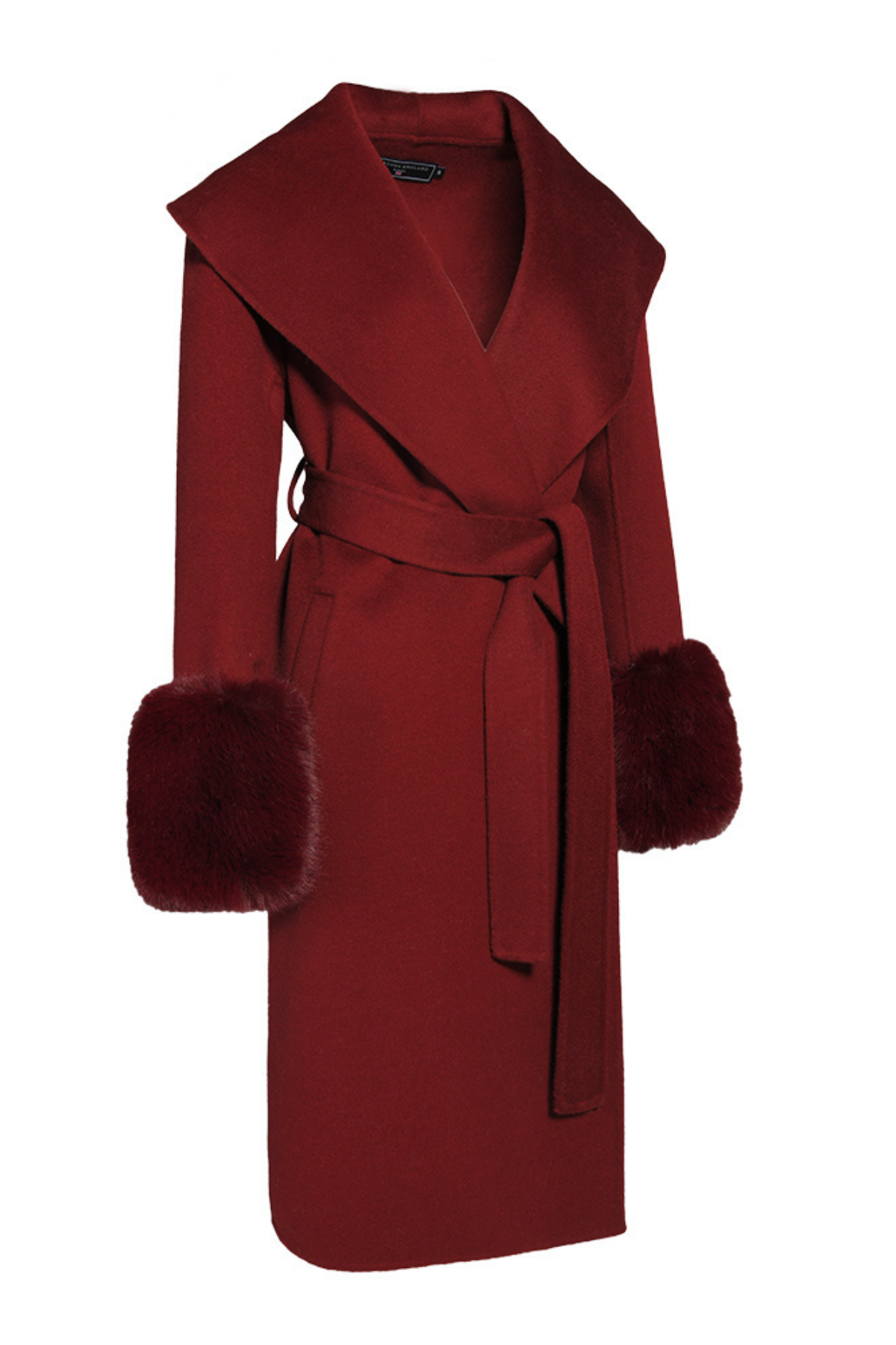 Belmont Cashmere Coat Burgundy