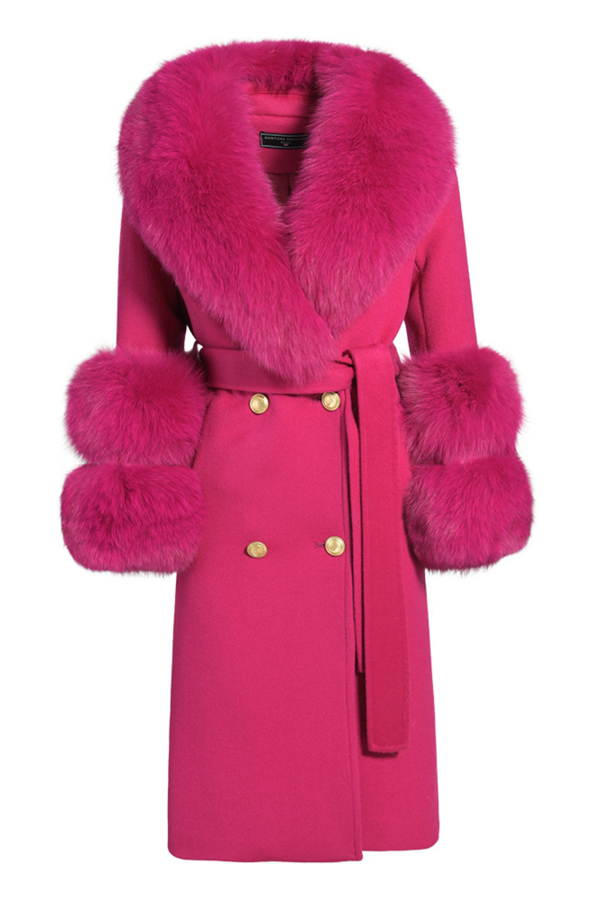 Belgravia Cashmere Coat Magenta