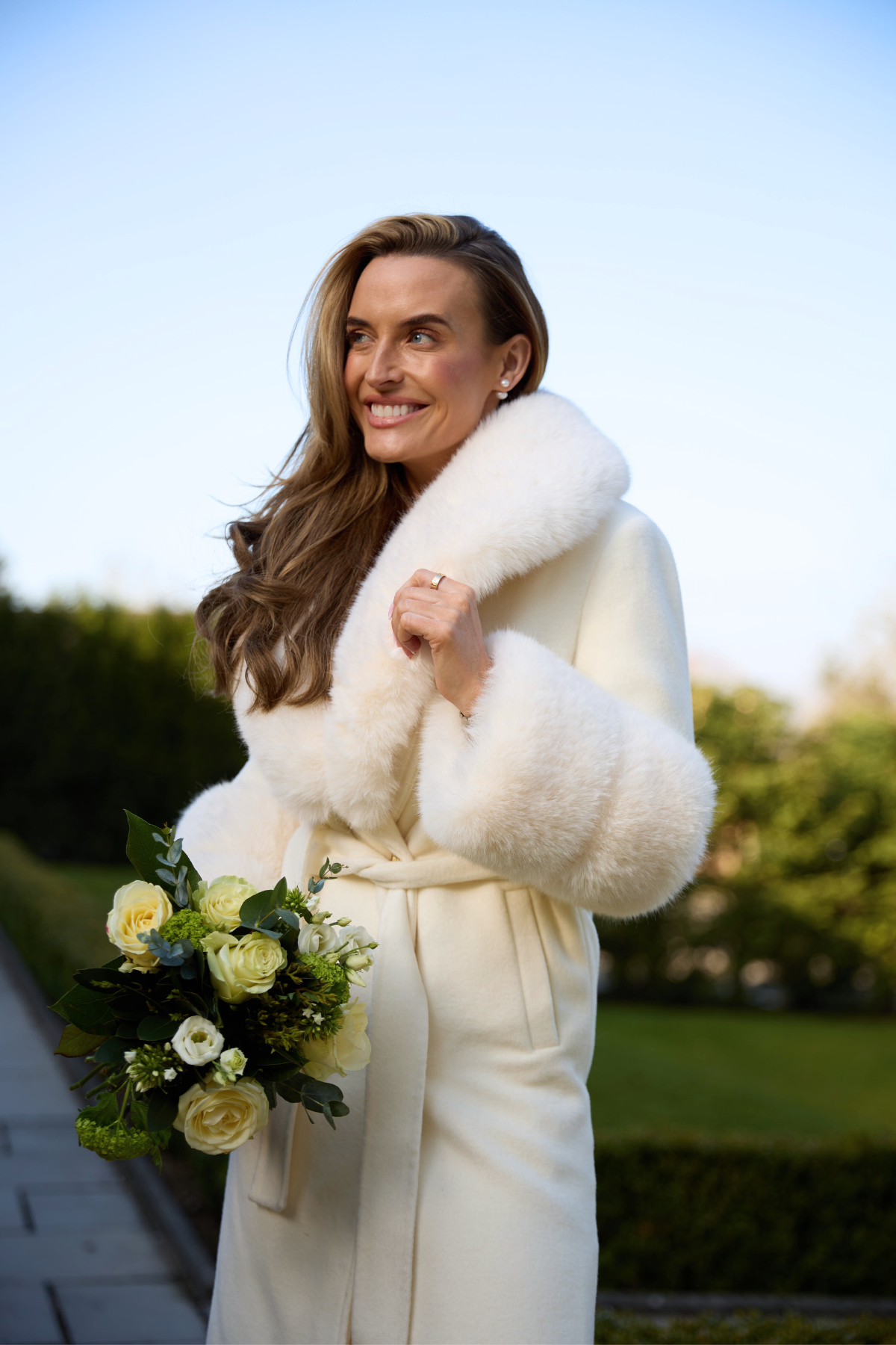 Belgravia Cashmere Coat Ivory