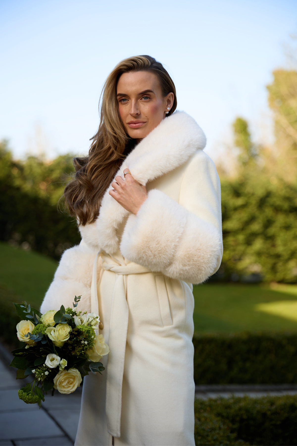 Belgravia Cashmere Coat Ivory