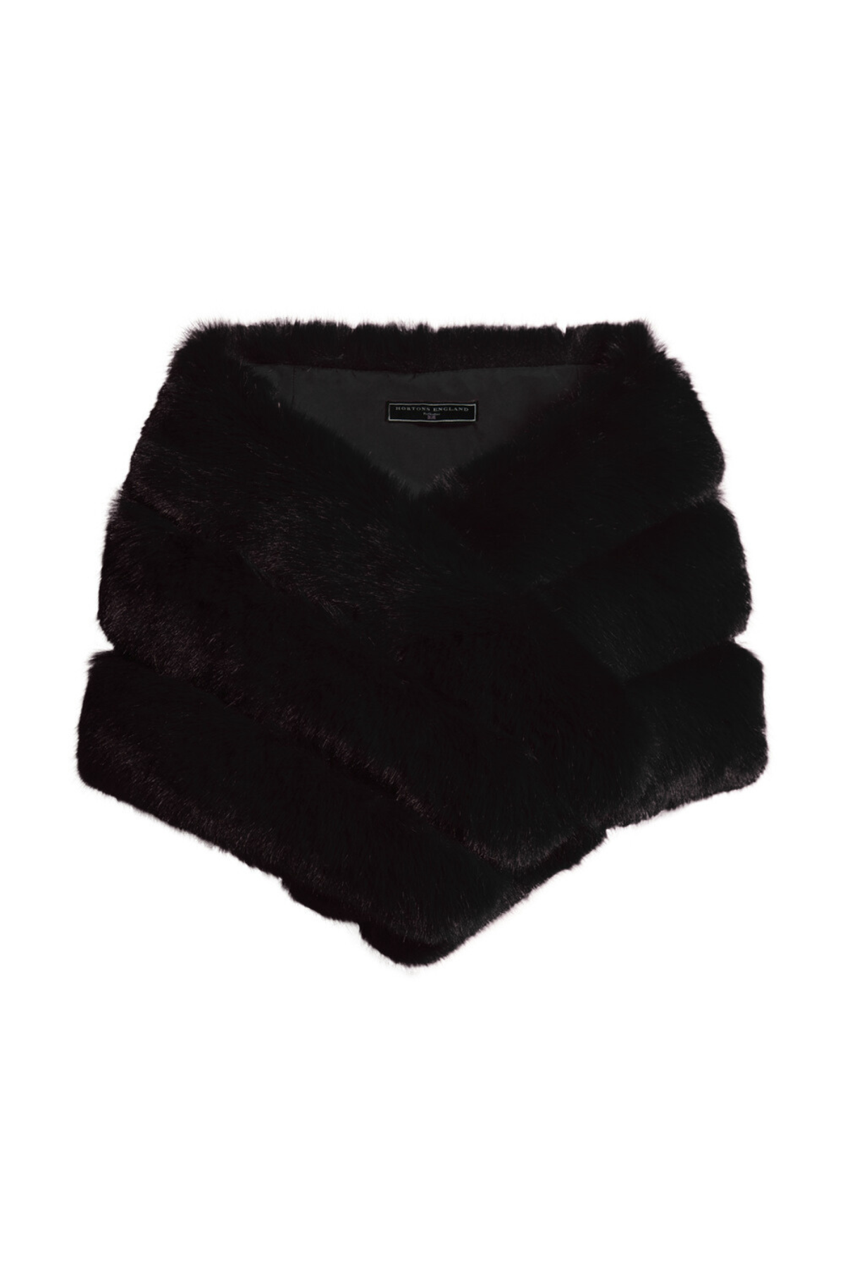 Black Faux Fur Scarf