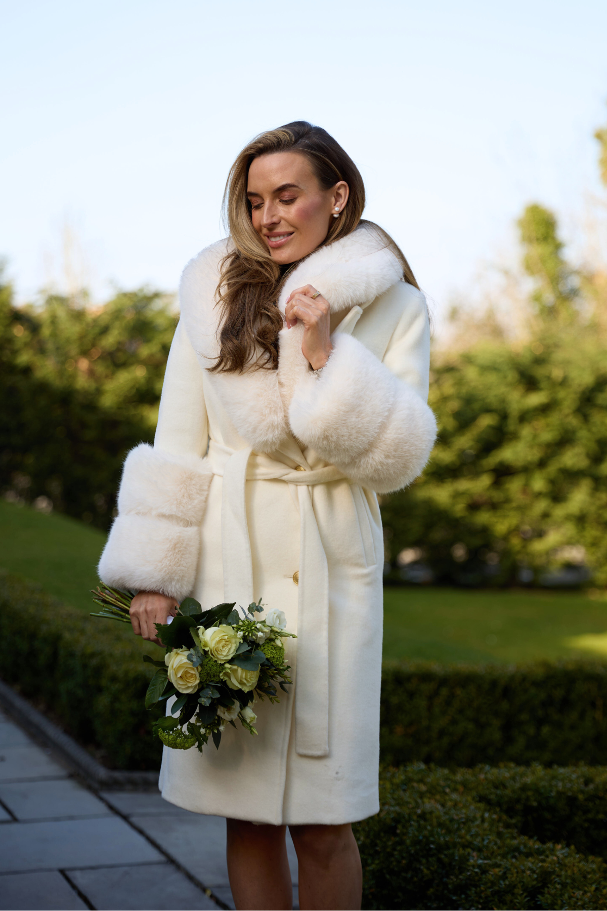 Belgravia Cashmere Coat Ivory