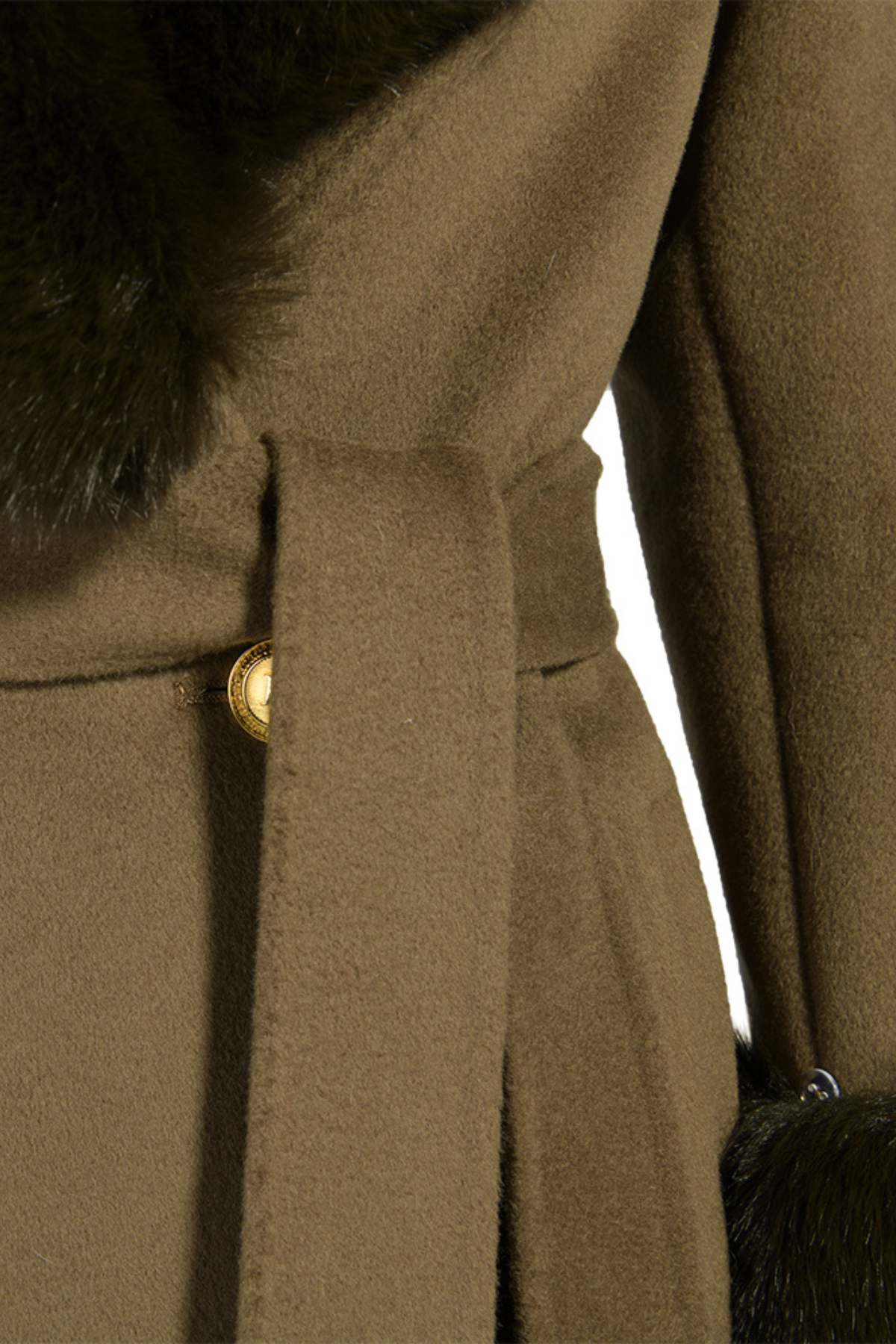 Richmond Cashmere Coat Olive