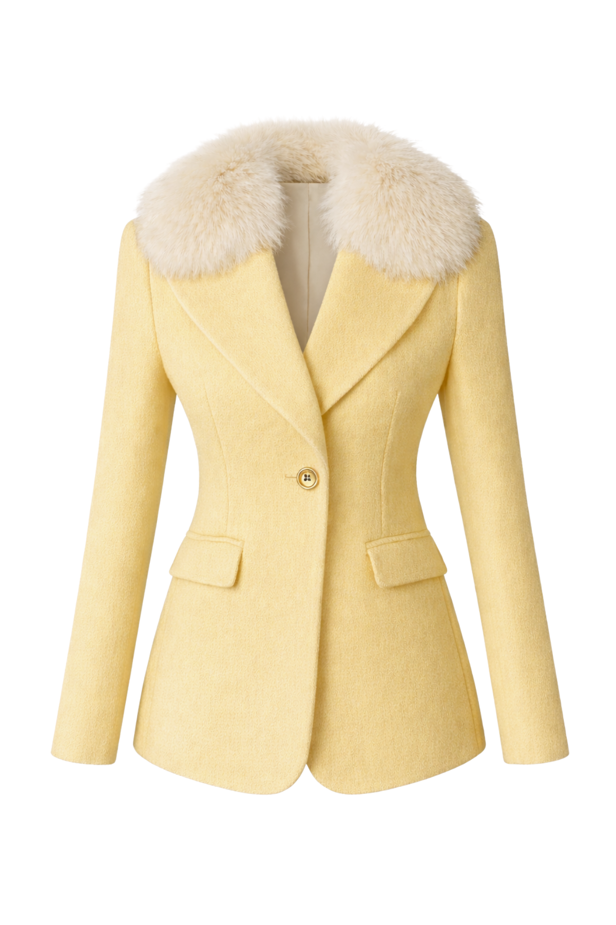 Chatsworth Butter Yellow Cashmere Blazer
