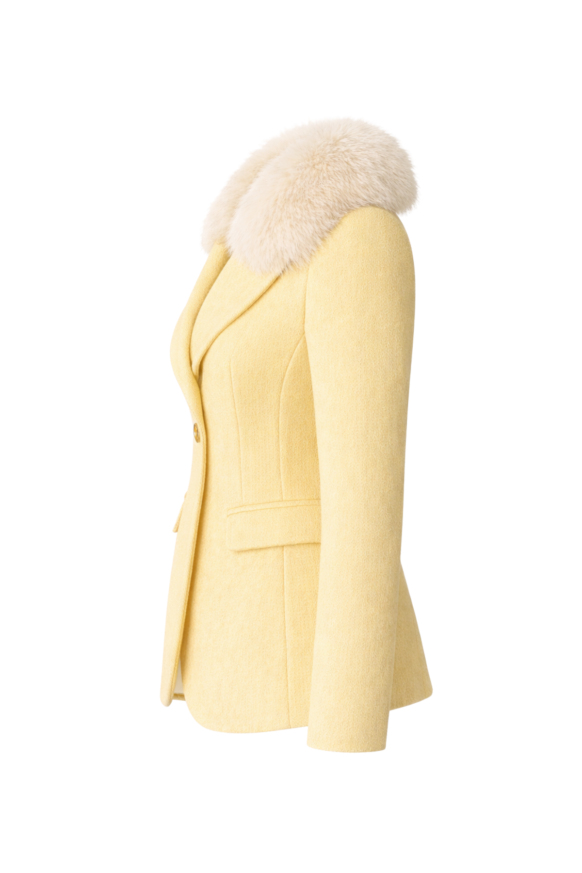 Chatsworth Butter Yellow Cashmere Blazer