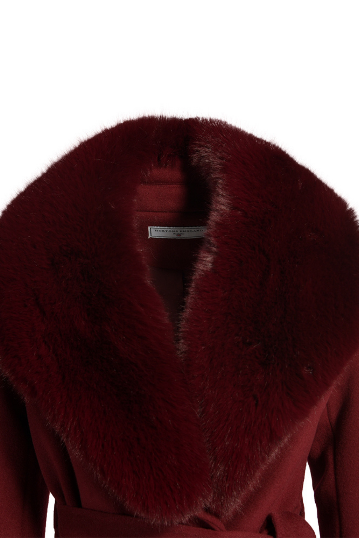Richmond Cashmere Coat Burgundy