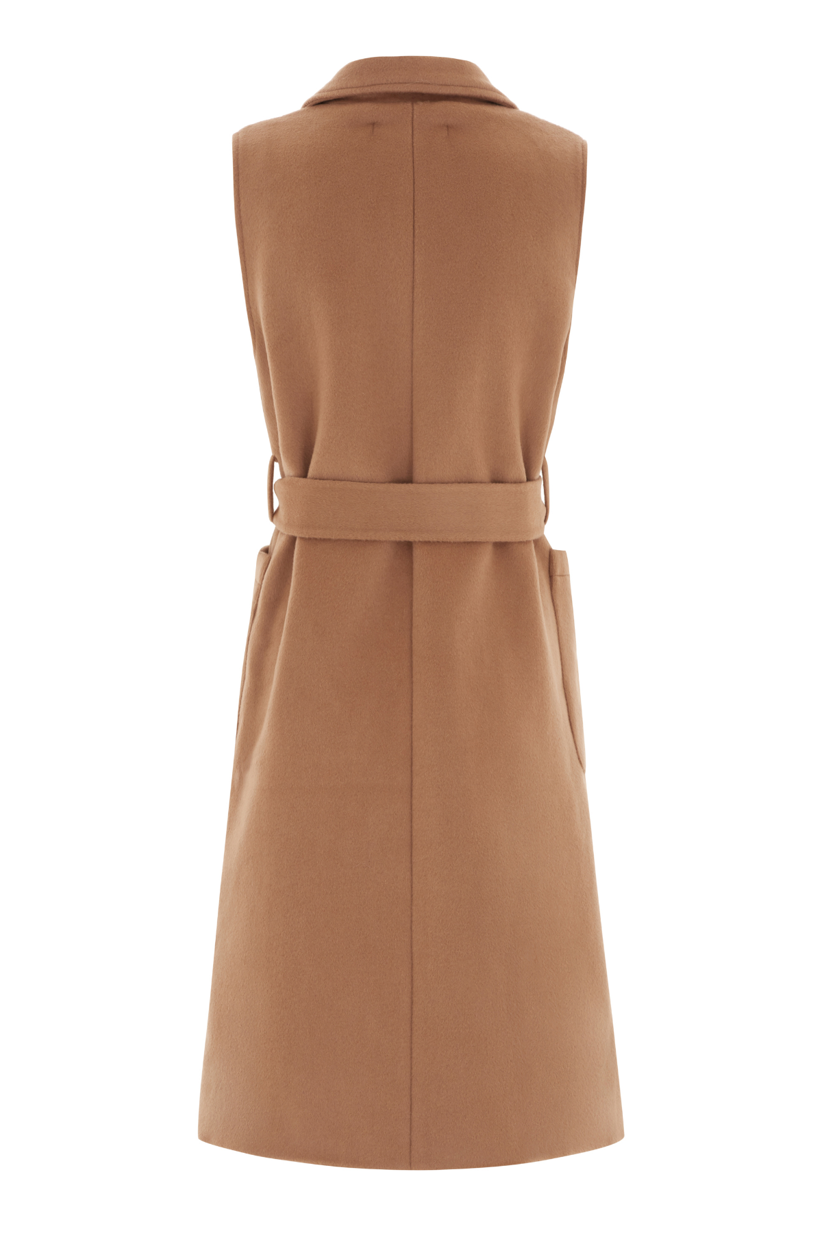 The Knightsbridge Sleeveless Coat Tan
