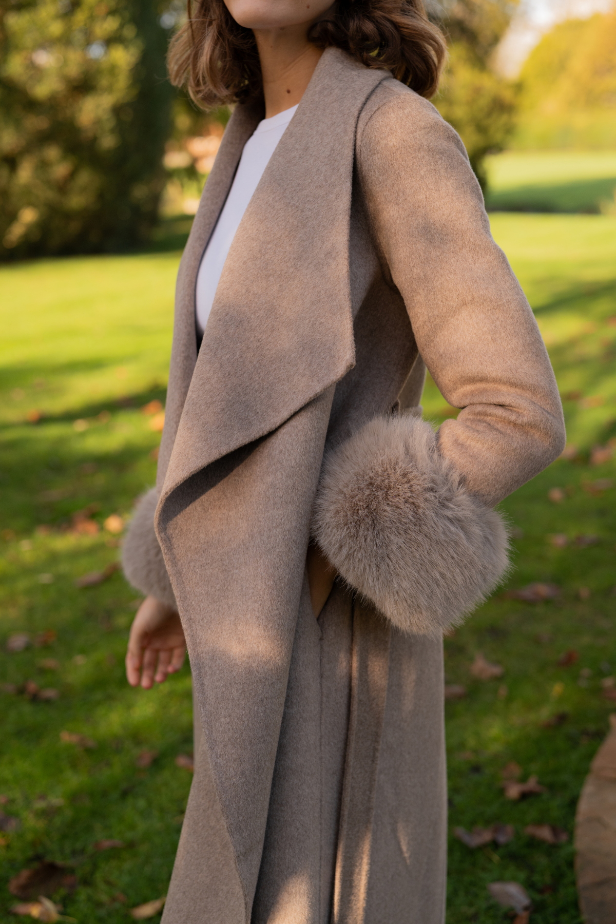 Kensington Cashmere Coat Fawn