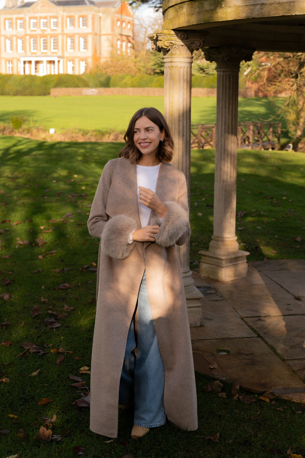 Kensington Cashmere Coat Fawn