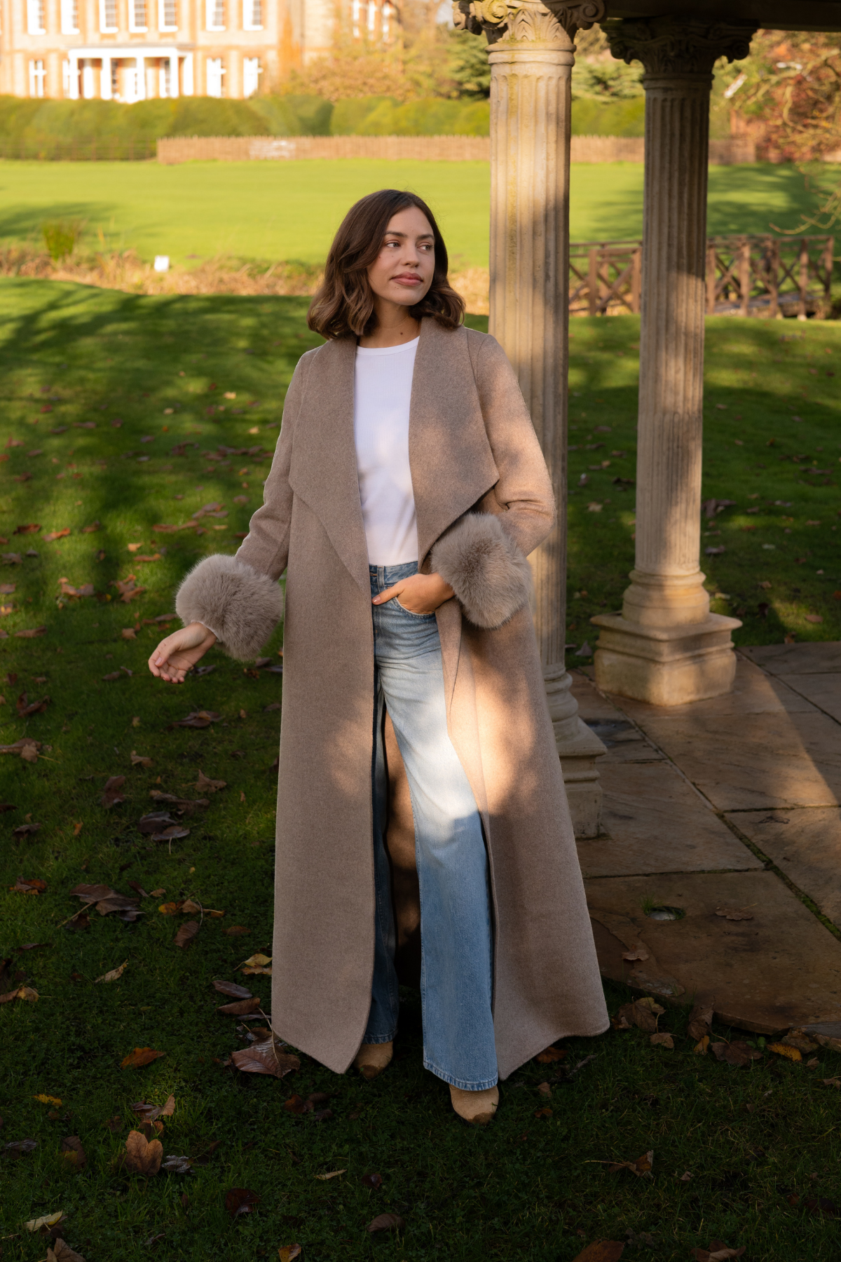 Kensington Cashmere Coat Fawn