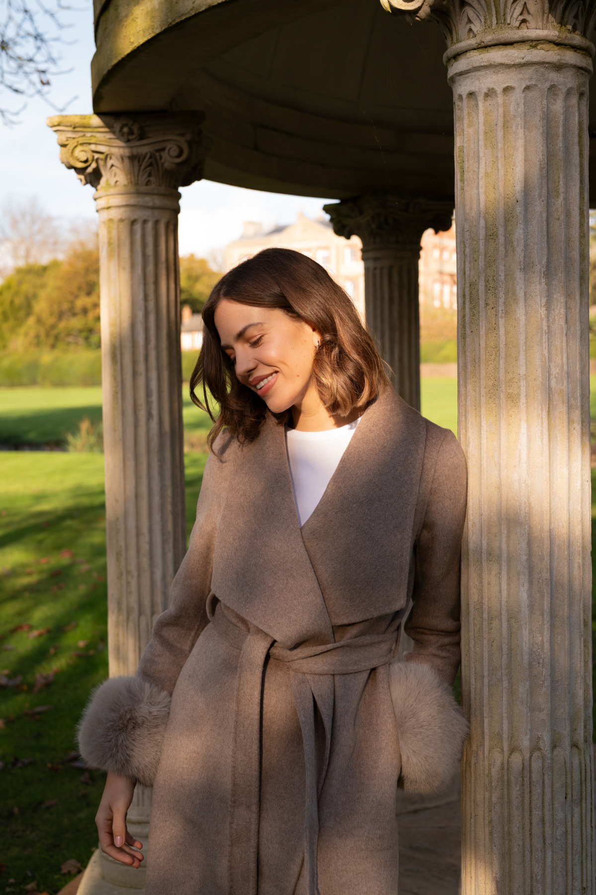 Kensington Cashmere Coat Fawn