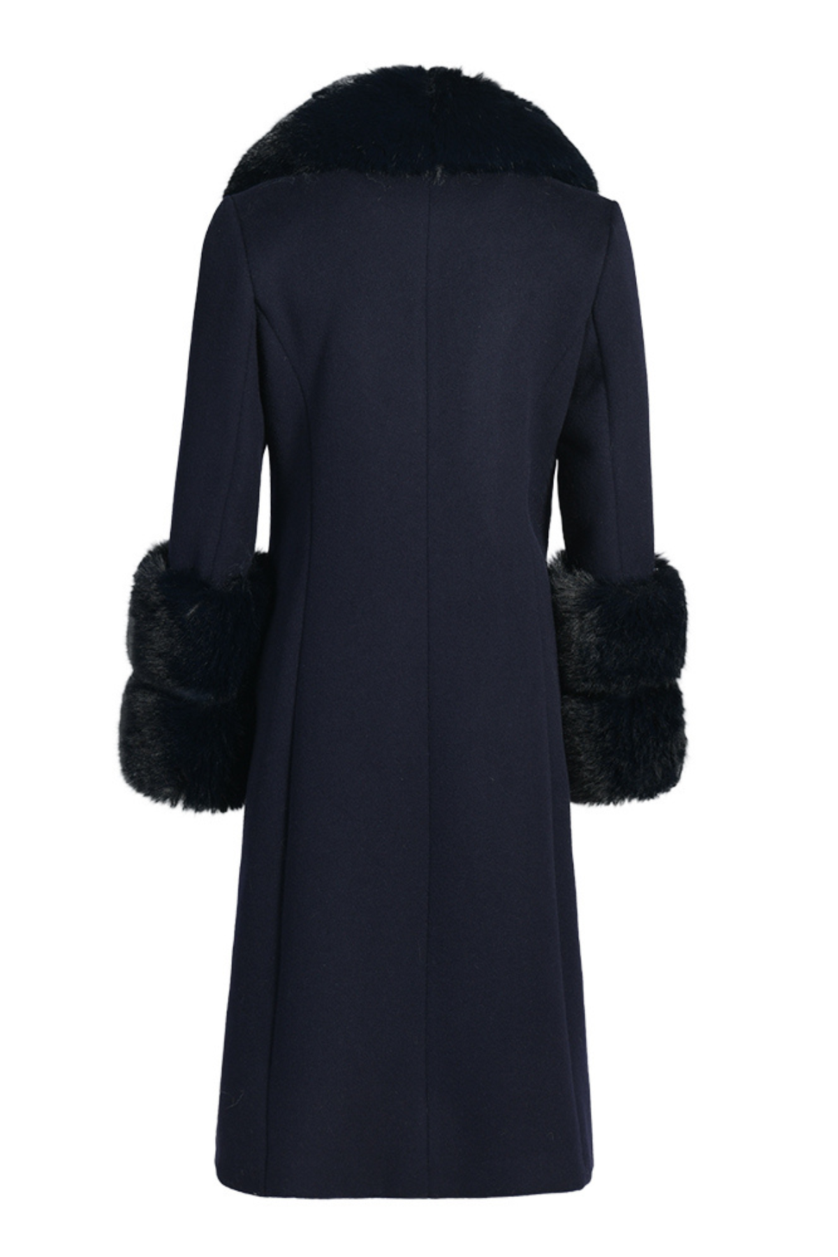 Huntley Cashmere Coat Navy