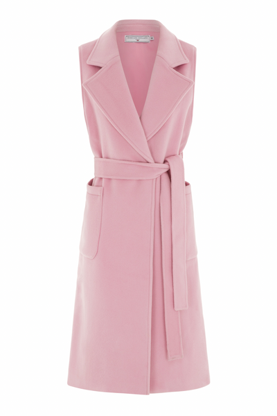 The Knightsbridge Sleeveless Coat Pink