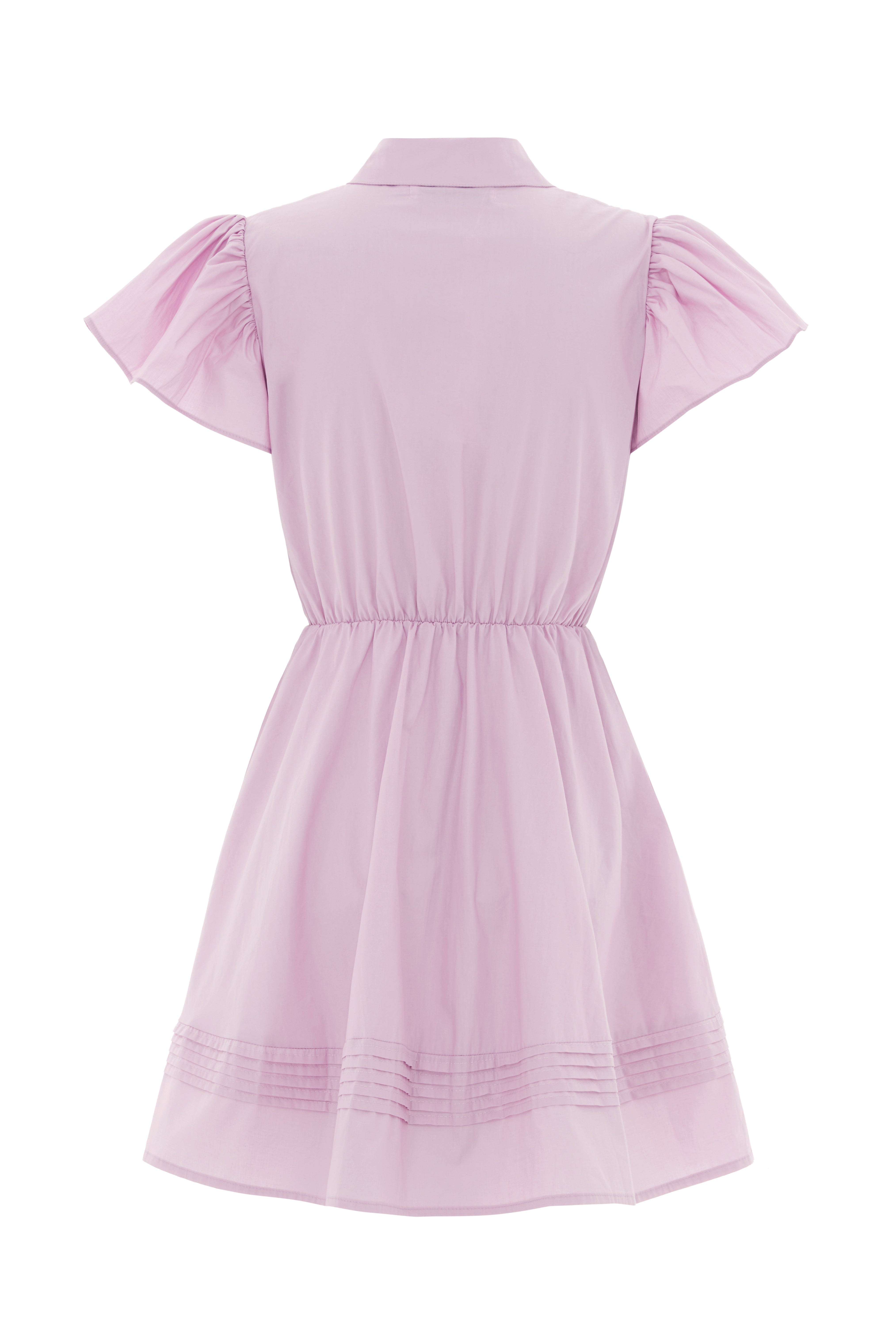 The Henley Mini Dress Lilac