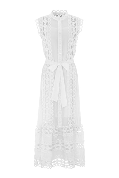 The Capri Maxi Dress White