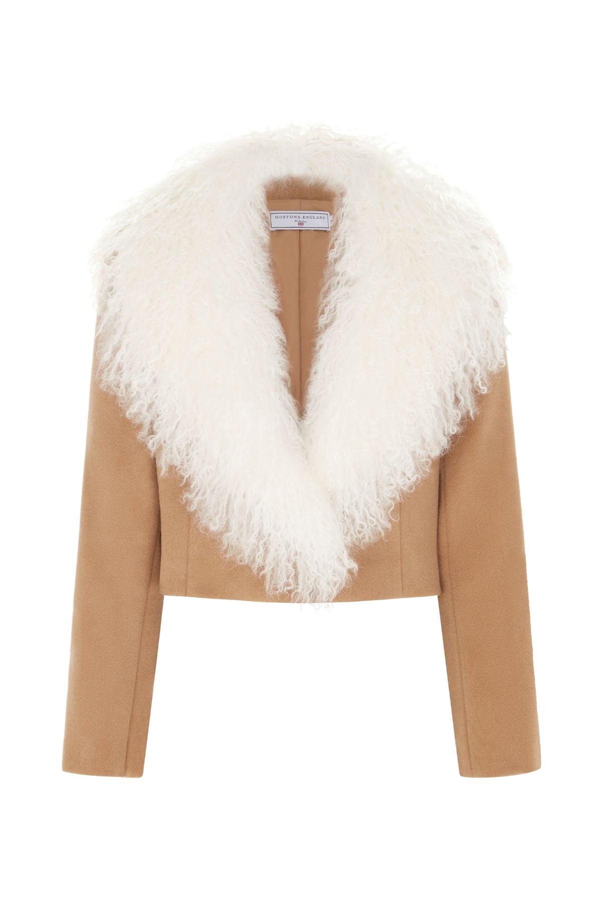 Valencia Cropped Jacket Tan