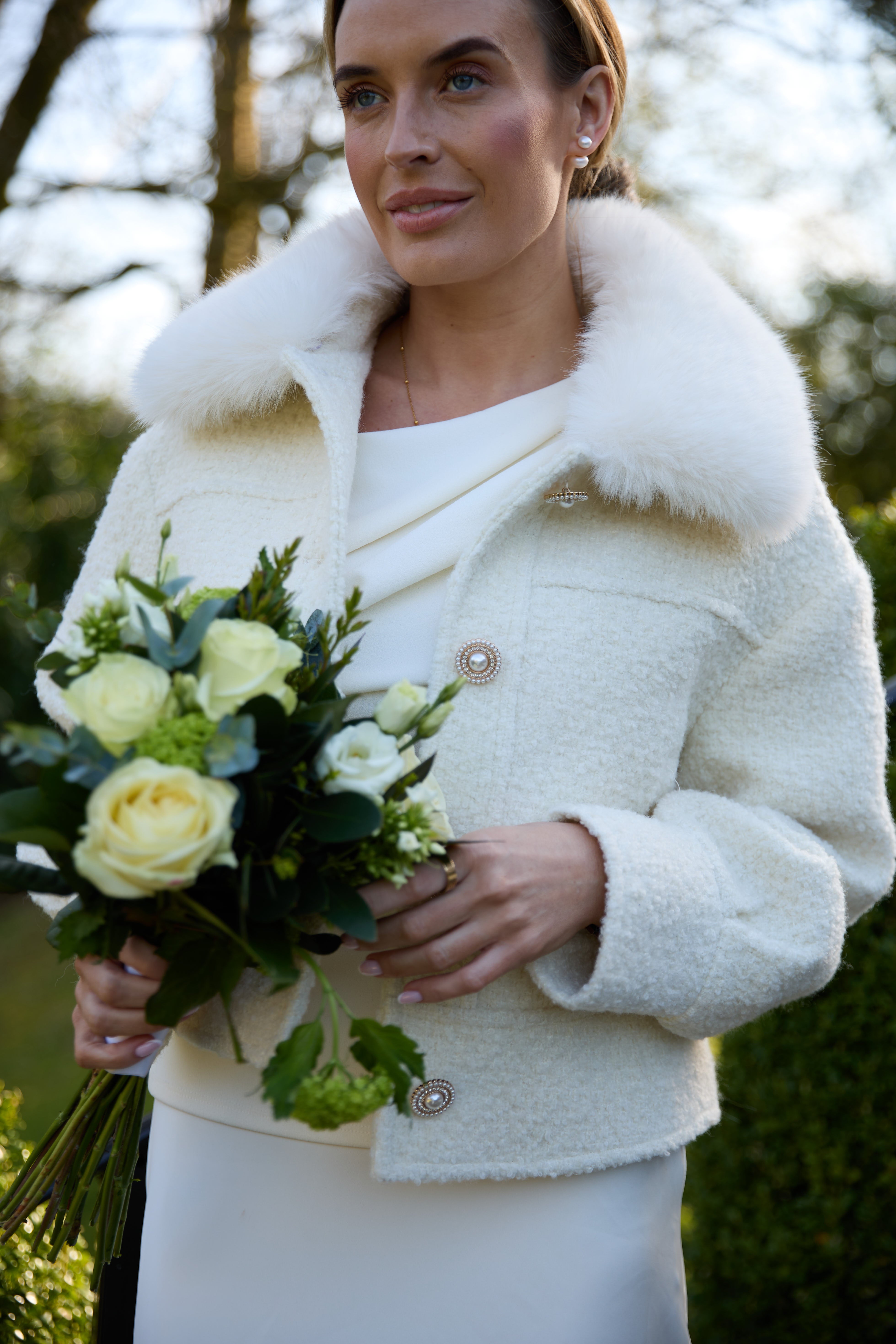 The Hartford Jacket White Tweed