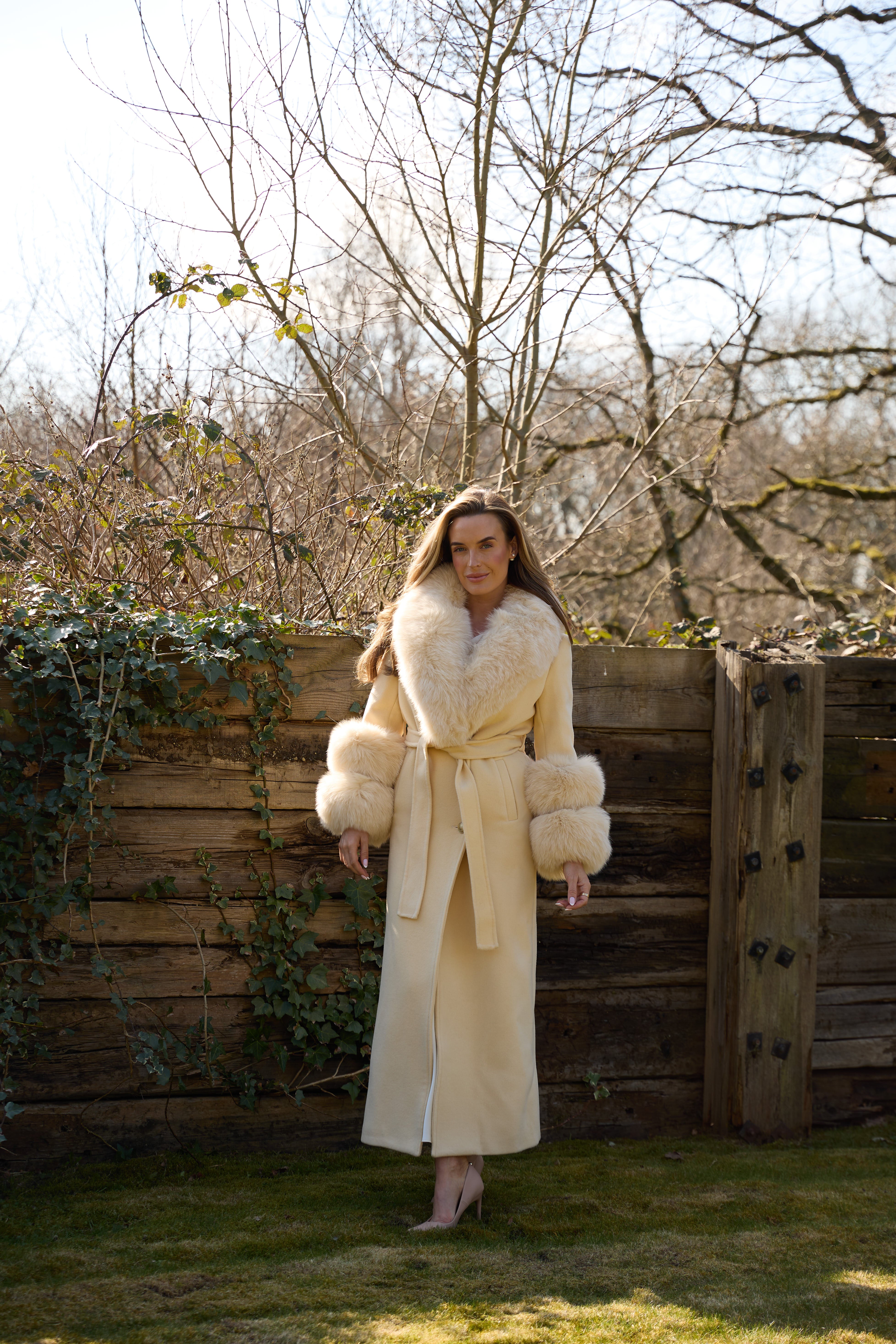 Mayfair Cashmere Coat Butter Yellow