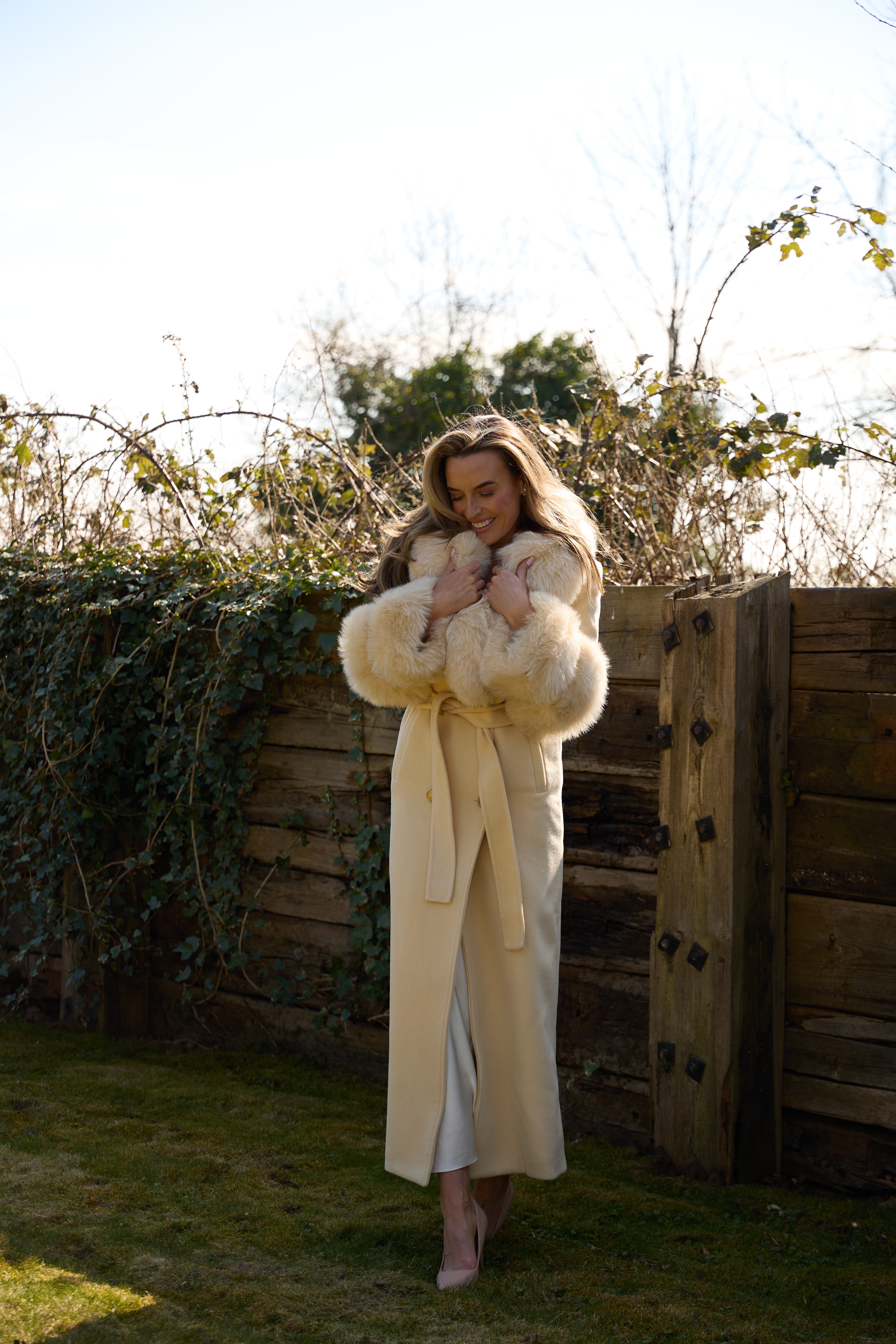 Mayfair Cashmere Coat Butter Yellow