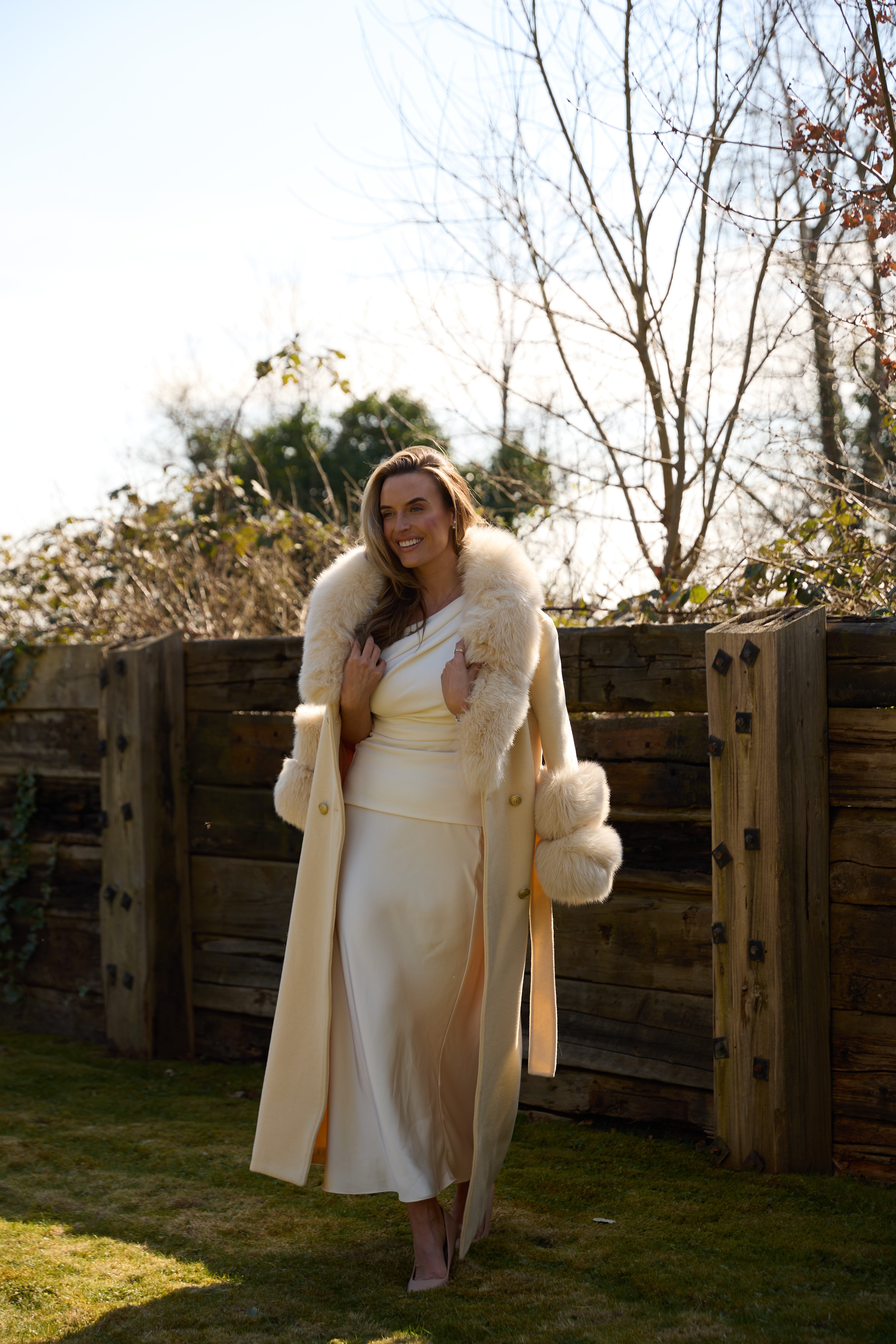 Mayfair Cashmere Coat Butter Yellow