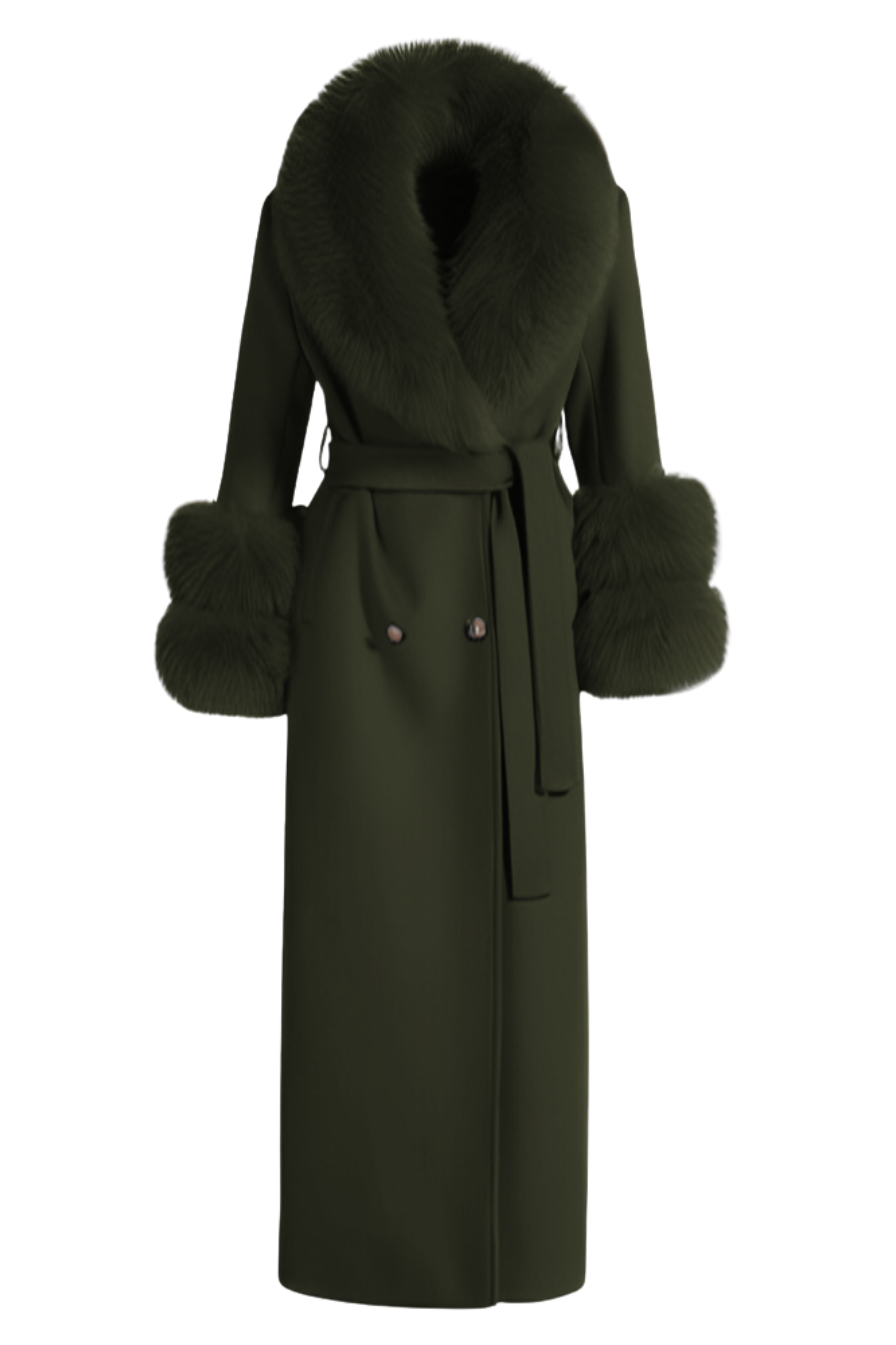 Mayfair Cashmere Coat Olive