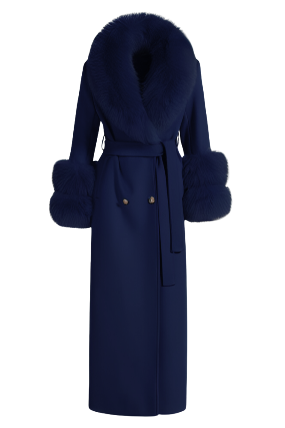 Mayfair Cashmere Coat Navy
