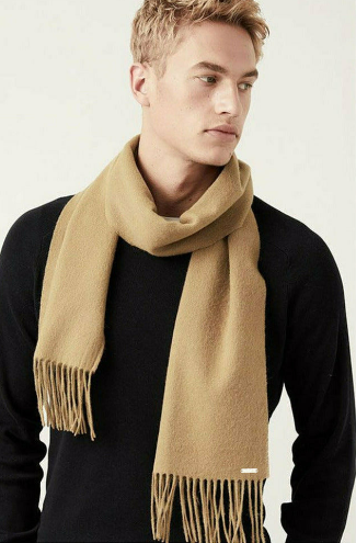 Tan cashmere store scarf