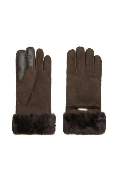Ledbury Sheepskin Gloves - Chocolate