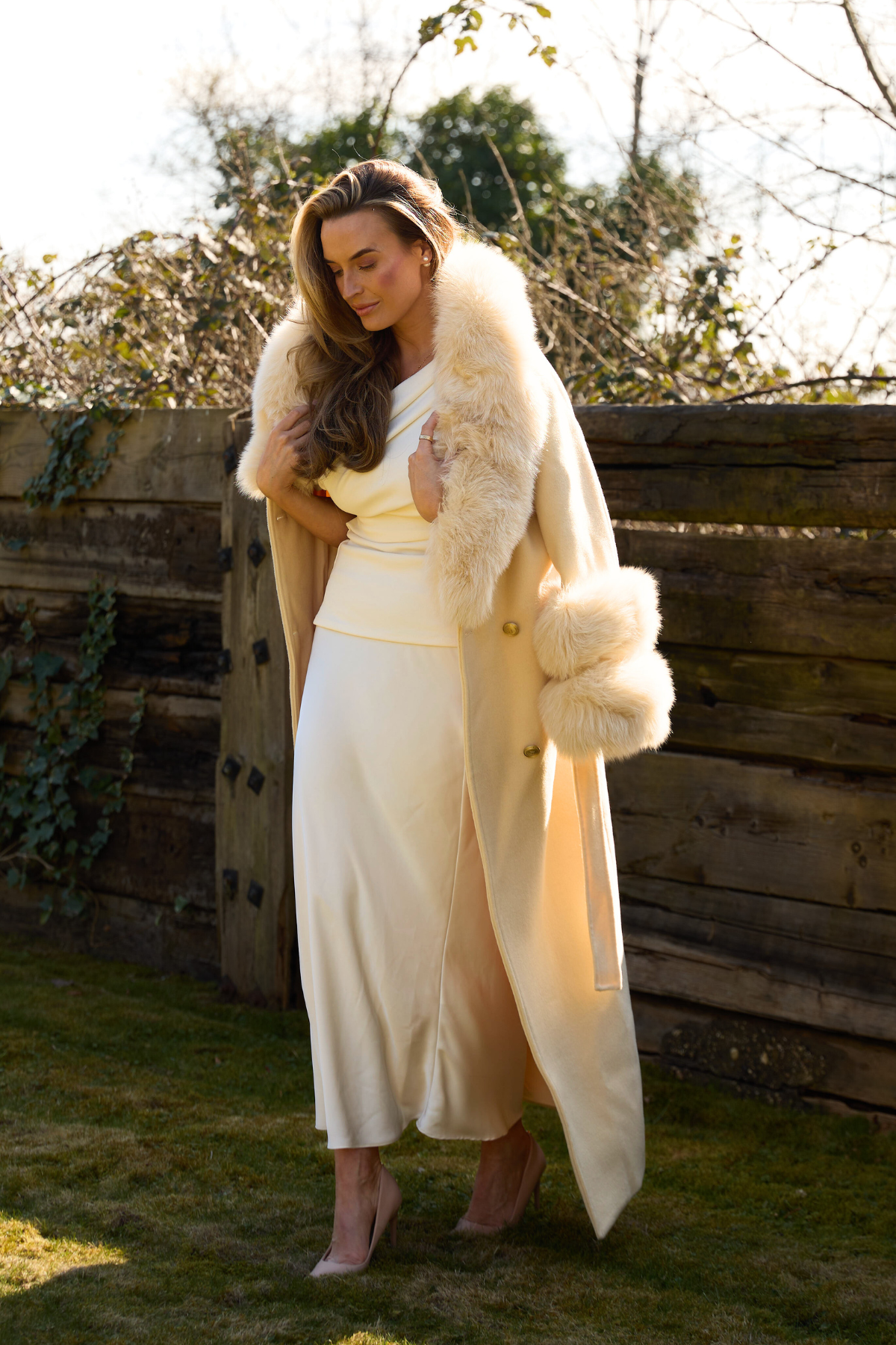 Mayfair Cashmere Coat Butter Yellow