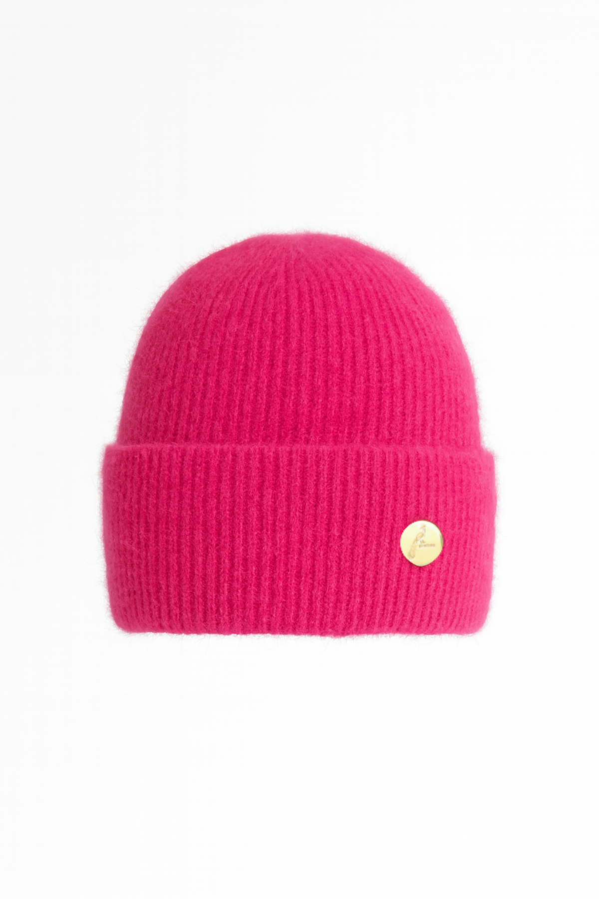 Mohair Hot Pink Beanie