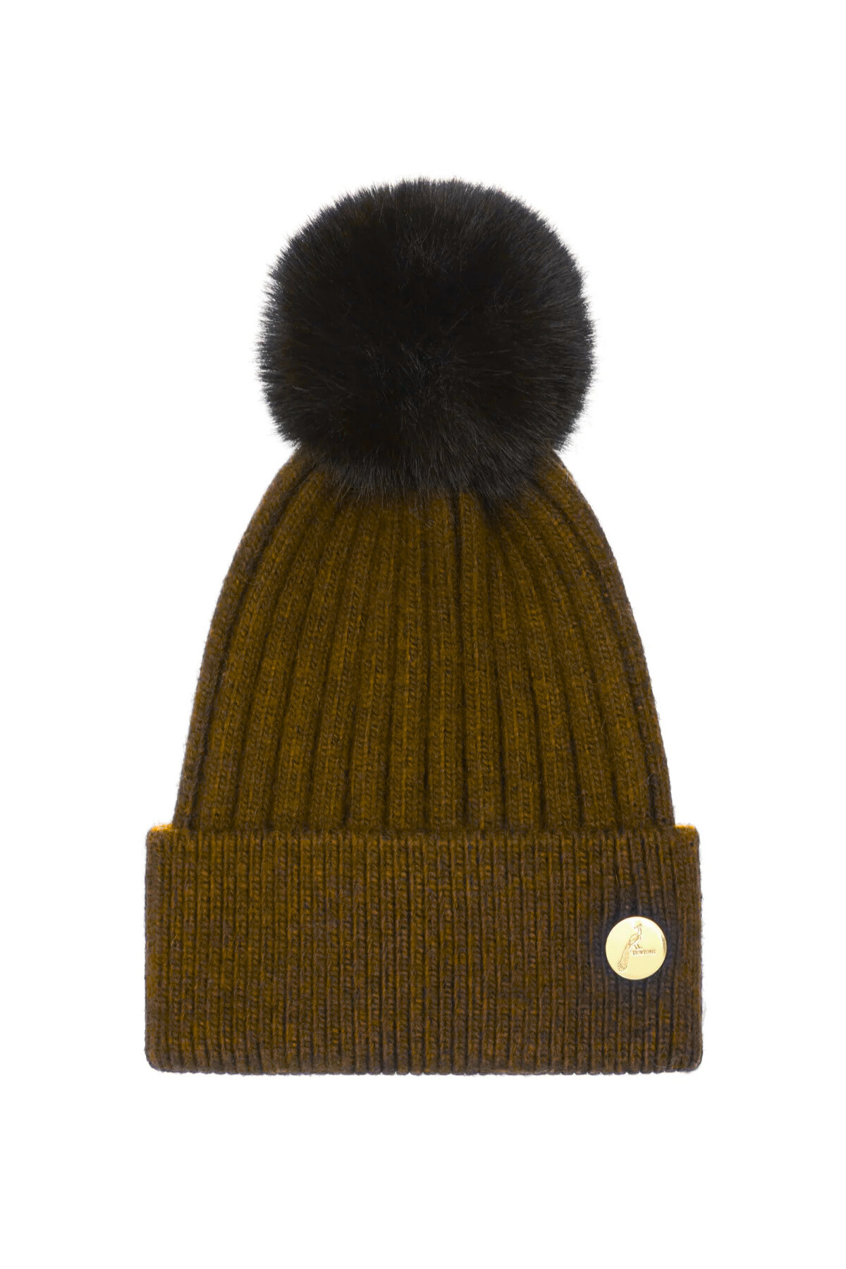Meribel Cashmere Pom Pom Hat Olive