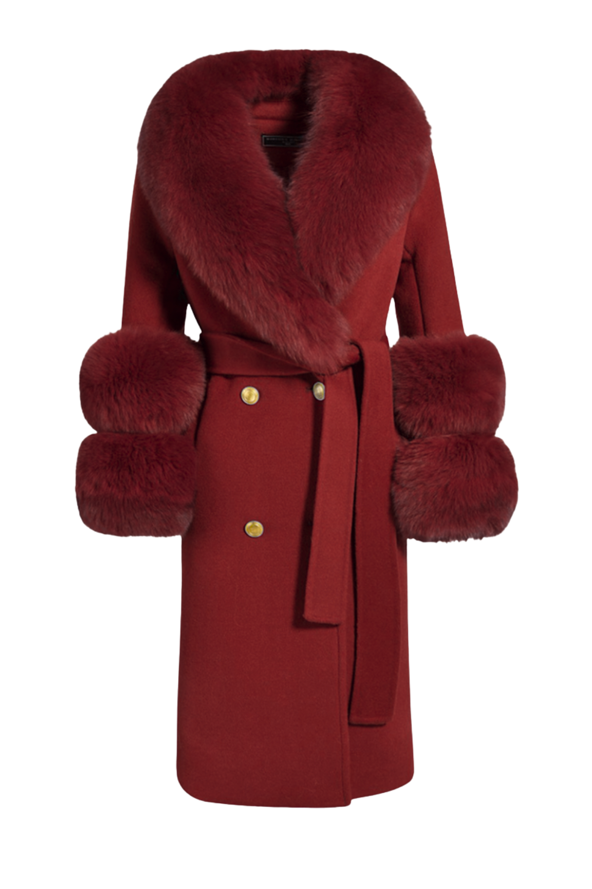 Belgravia Cashmere Coat Burgundy