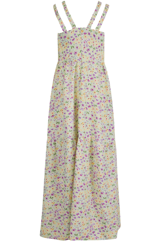 Floral Double Strap Maxi Dress - Multicoloured