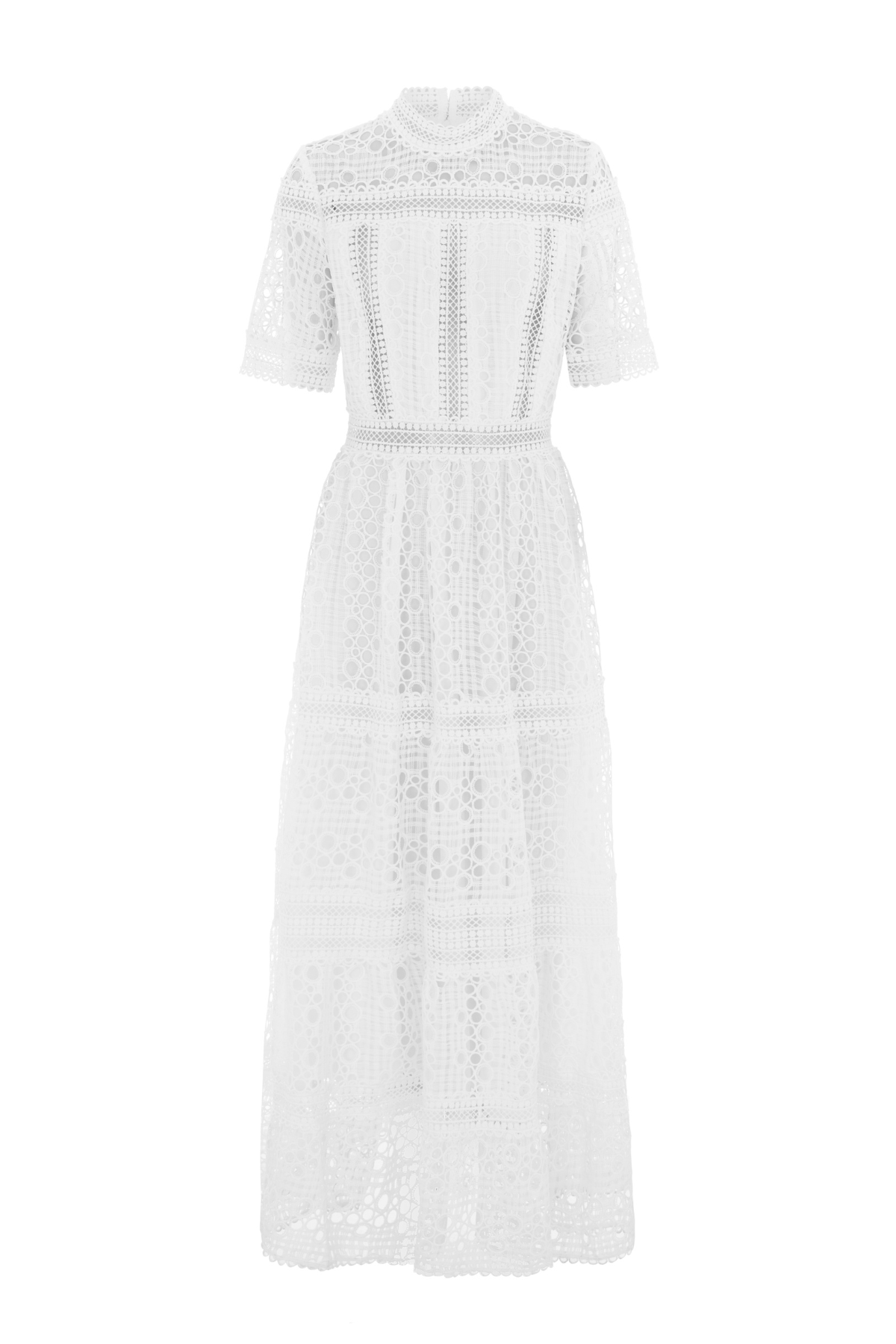 The Badminton Broderie Dress White