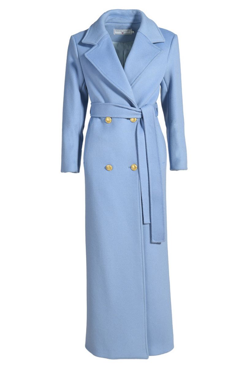 Mayfair Cashmere Coat Powder Blue